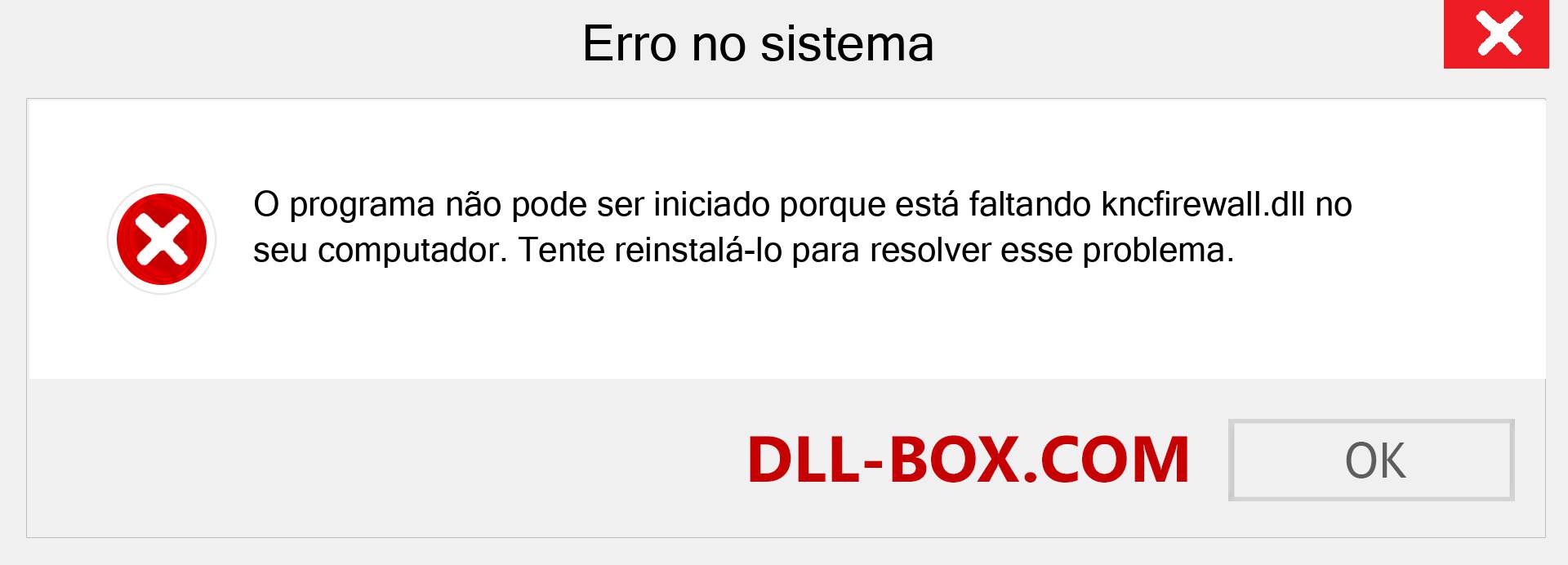 Arquivo kncfirewall.dll ausente ?. Download para Windows 7, 8, 10 - Correção de erro ausente kncfirewall dll no Windows, fotos, imagens